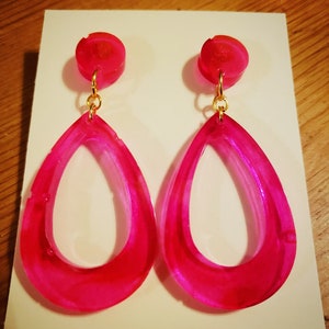 Red Teardrop earings