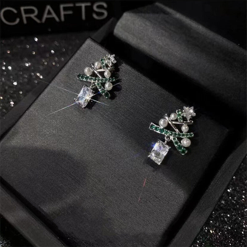 Zircon Tree shape studs