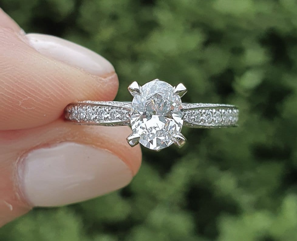 Silver Diamond Ring