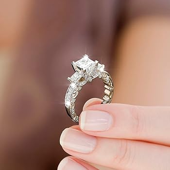 Diamond Cut Silver RING