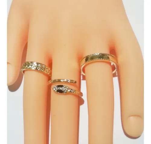 3PCS 925 open snake ring