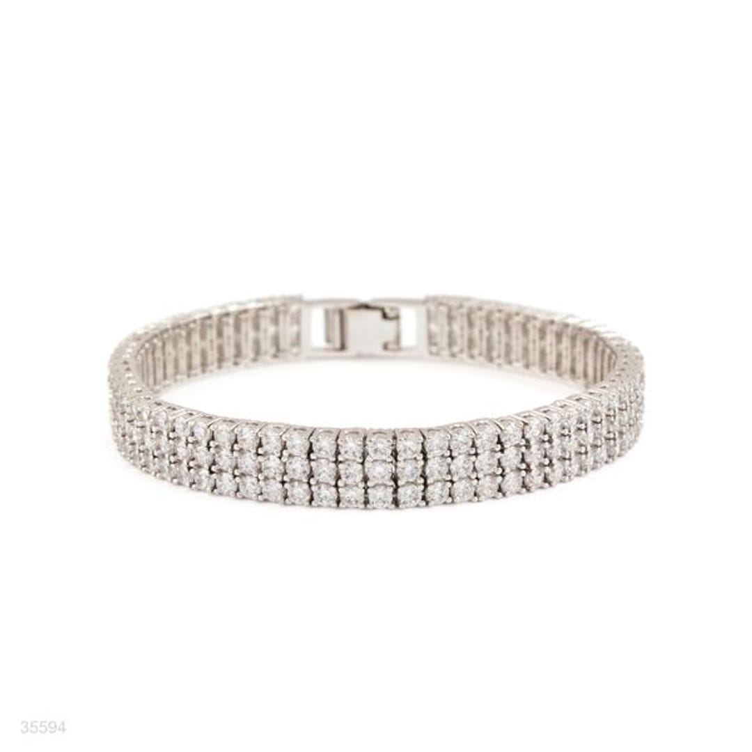 ZIRCONIA silver Braclet