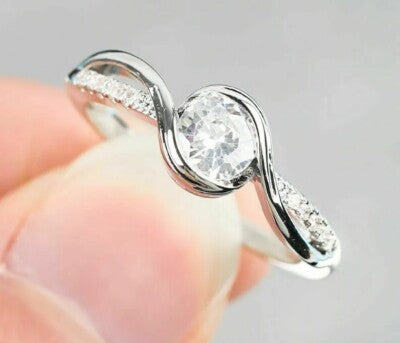 Stainless Steel Diamond Ring