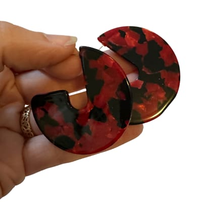 Red Black hoops