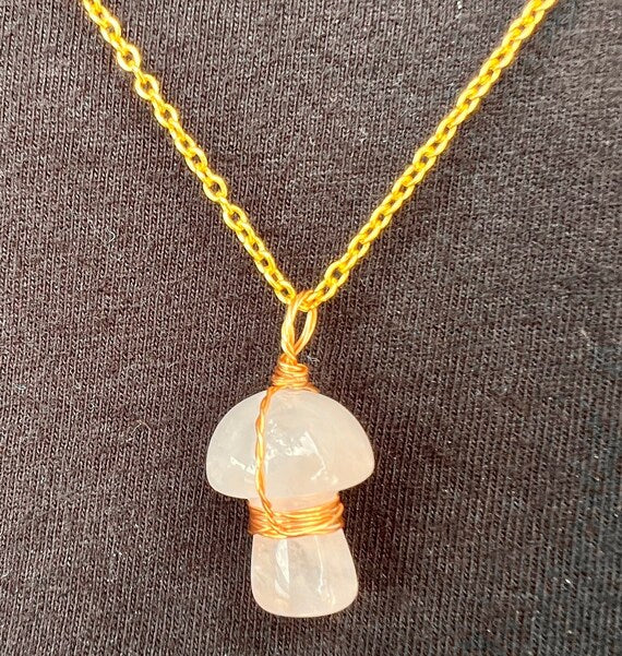 Mushroom wire necklace
