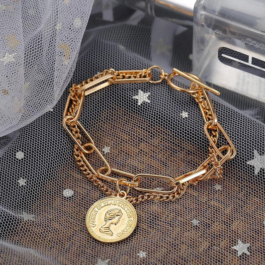 Gold Coin braclet