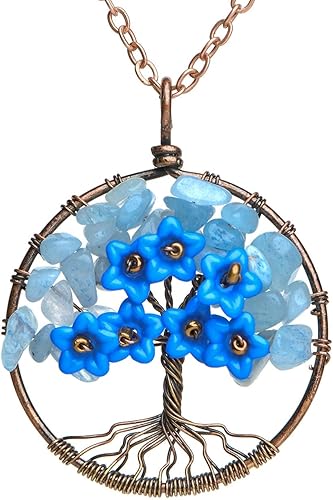 Crystal stone - Blue pendent
