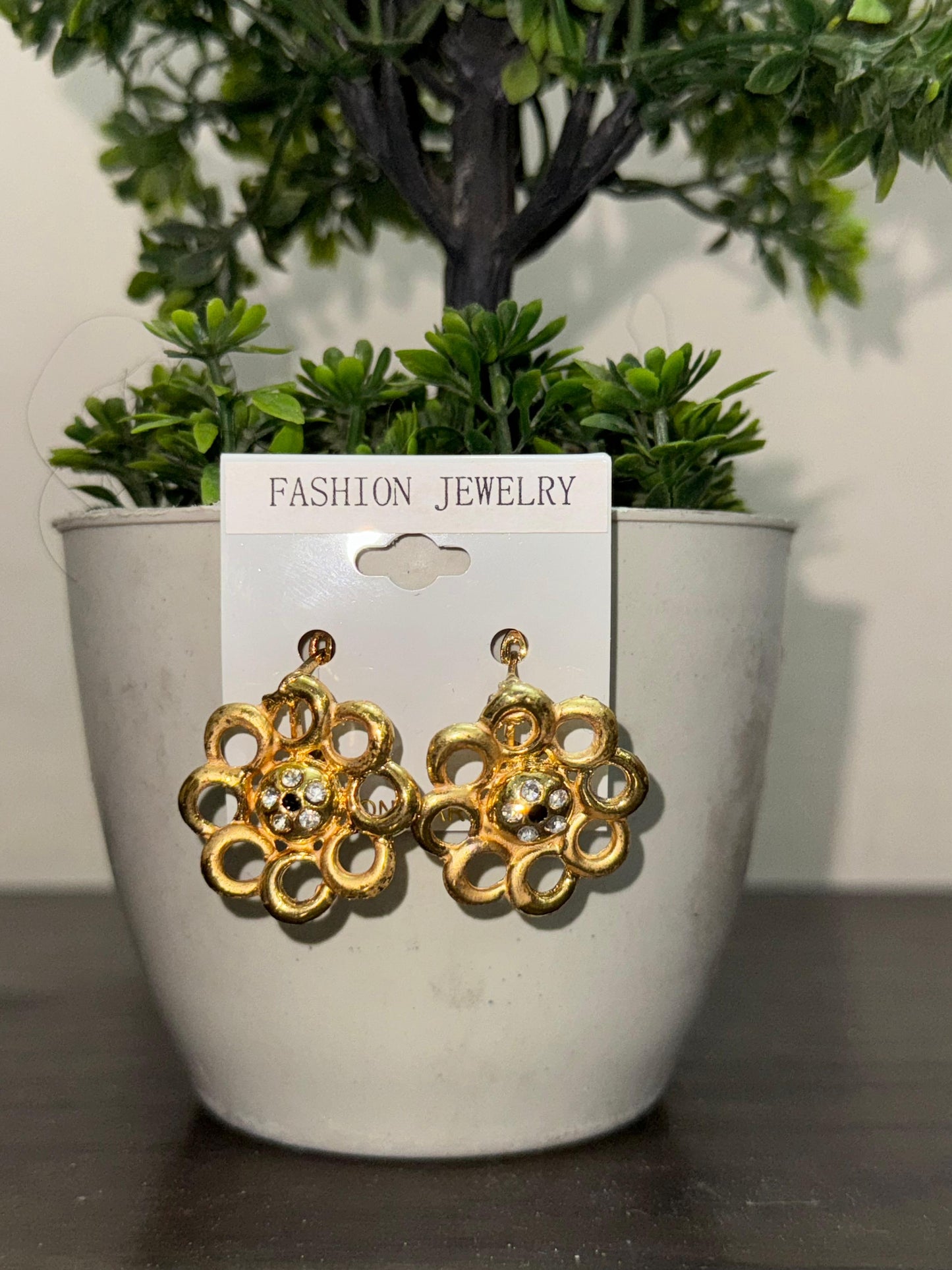 Gold Flower studs
