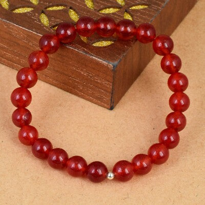 RED beaded braclet