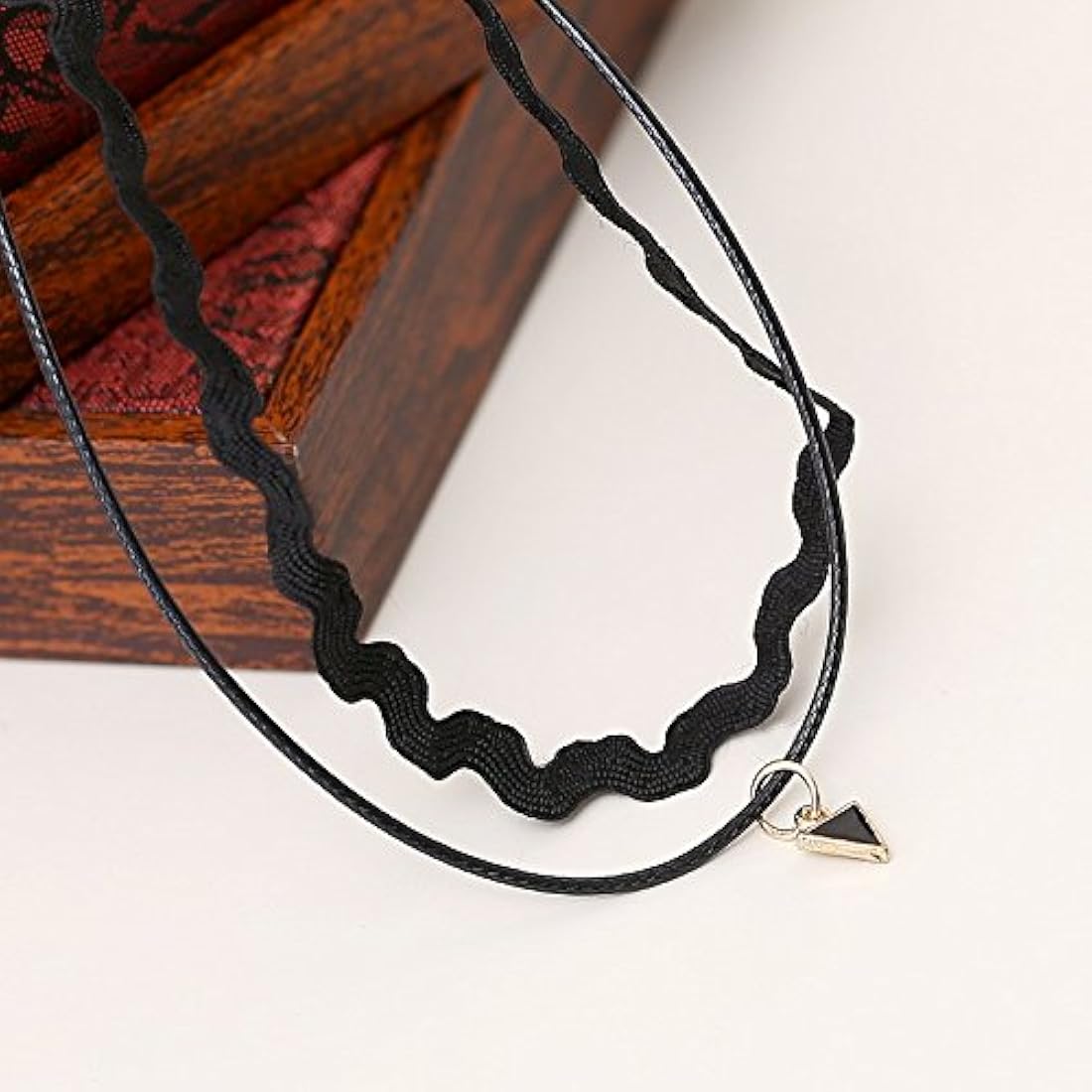 Fashion Black triangle charm