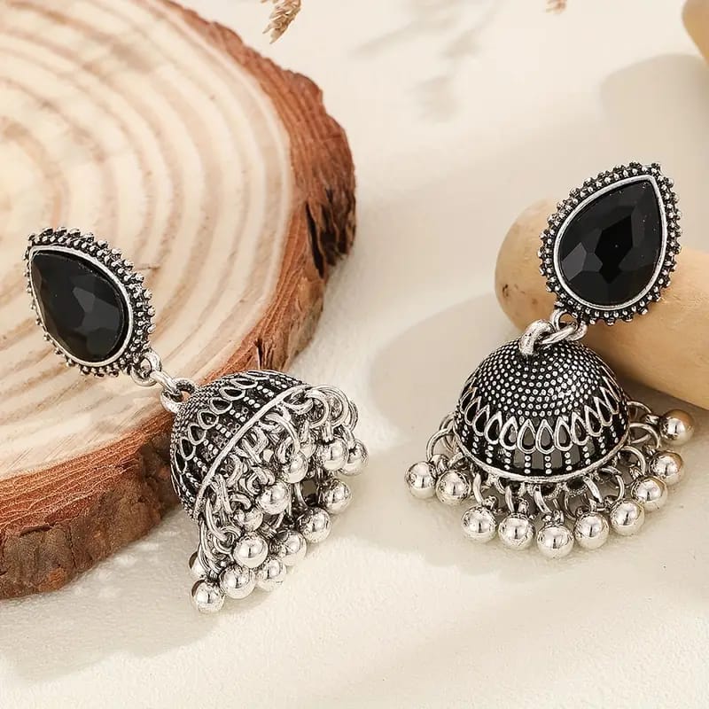 Silver Jhumki Drop shape