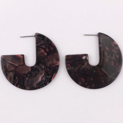 Acrylic Dangled Hoops
