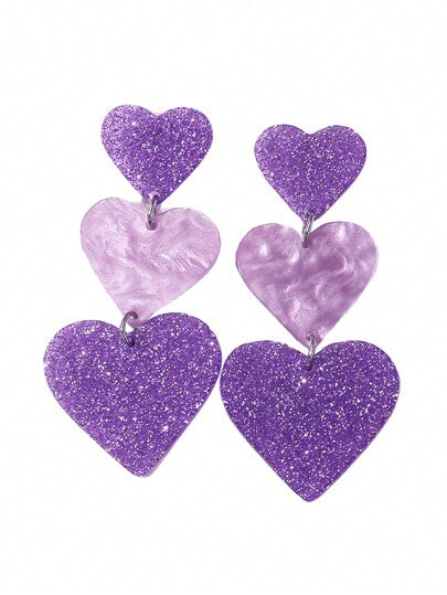 Acrylic Heart Dangled