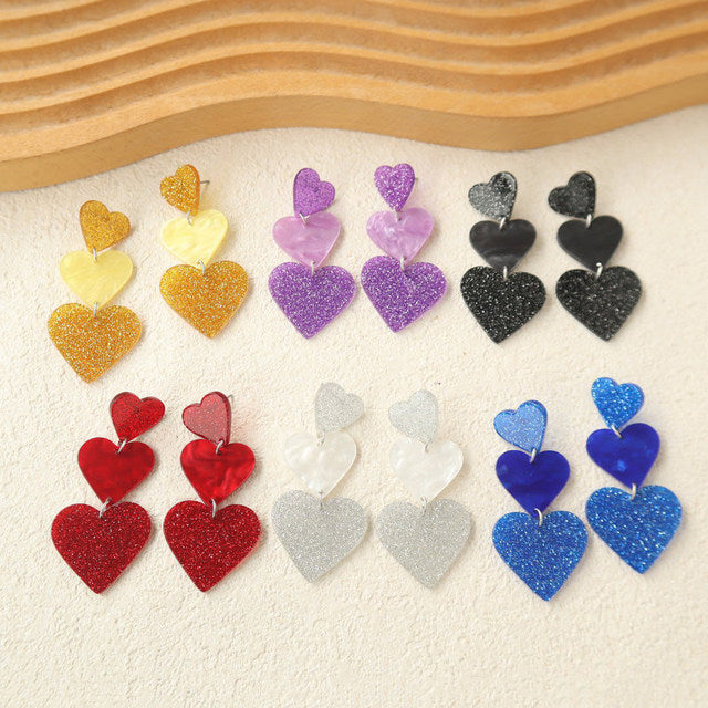 Acrylic Heart Dangled