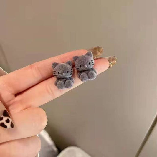 PLUSH Cat GREY Studs