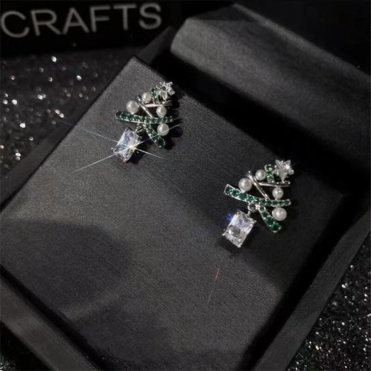 Zircon Tree shape studs