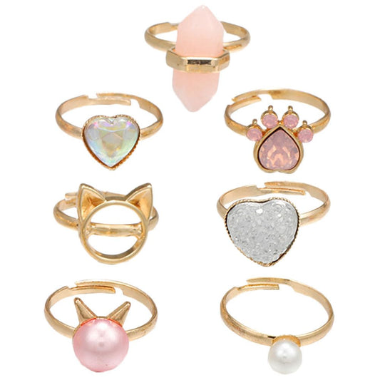 Pack of 7 Rings