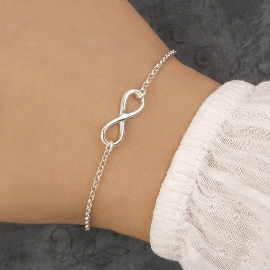 Infinity Silver anklet and Bracelet