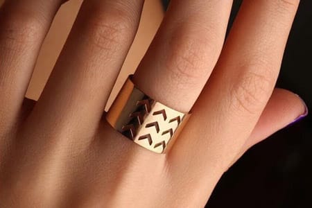 Pure COpper Gold RING