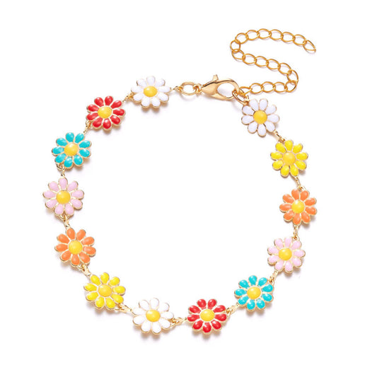 Daisy Flower multi bracelet