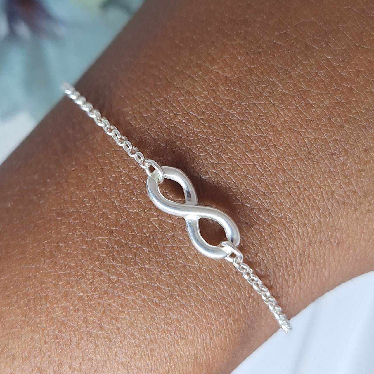 Infinity Silver anklet and Bracelet