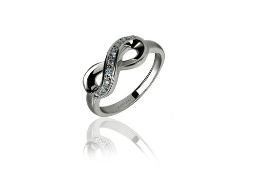 Silver zirconia Infinity Ring