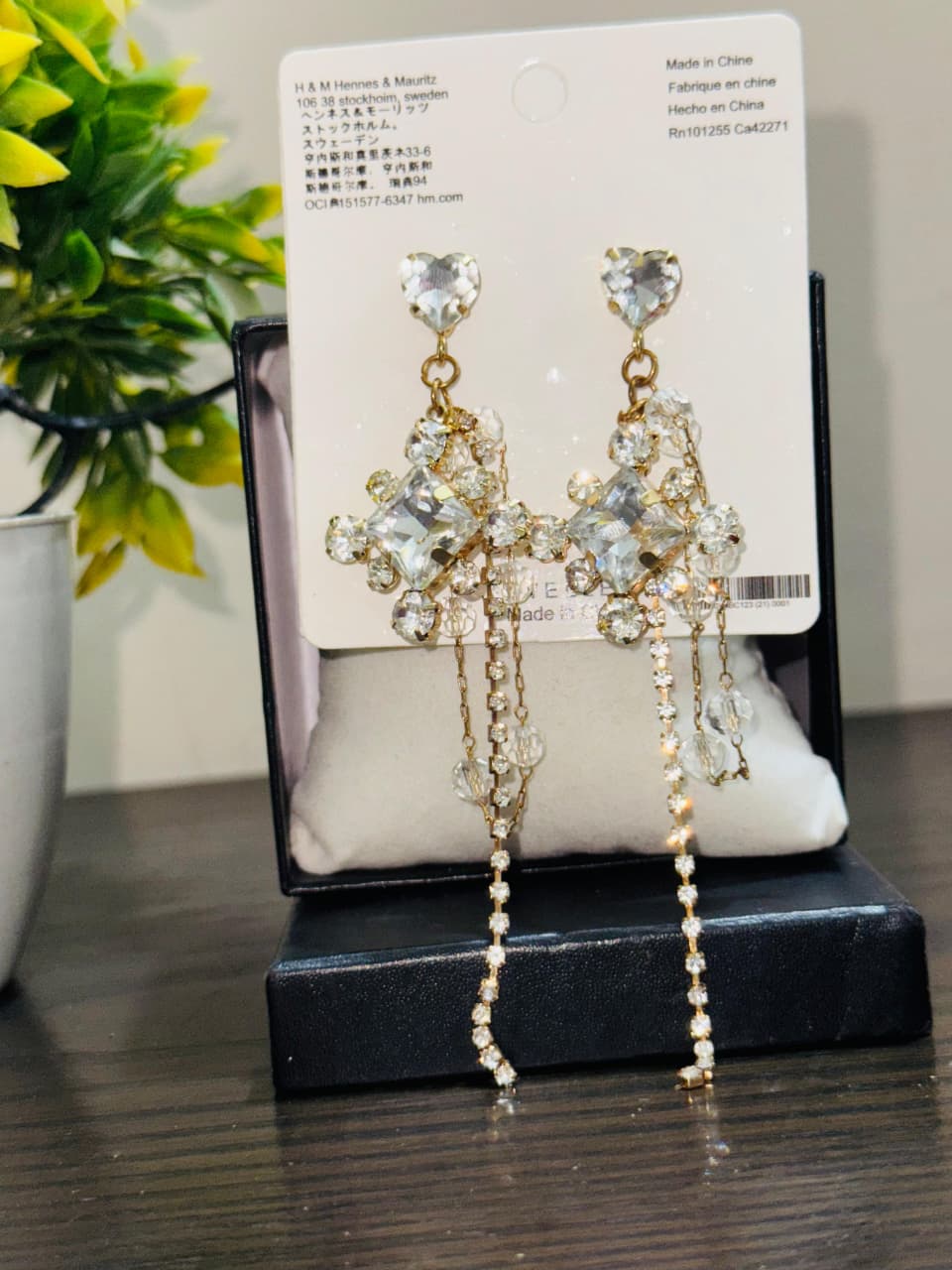 Silver Zirconia Crystal Earings