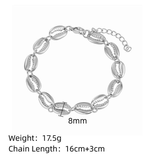 Stainless steel hollow shell braclet