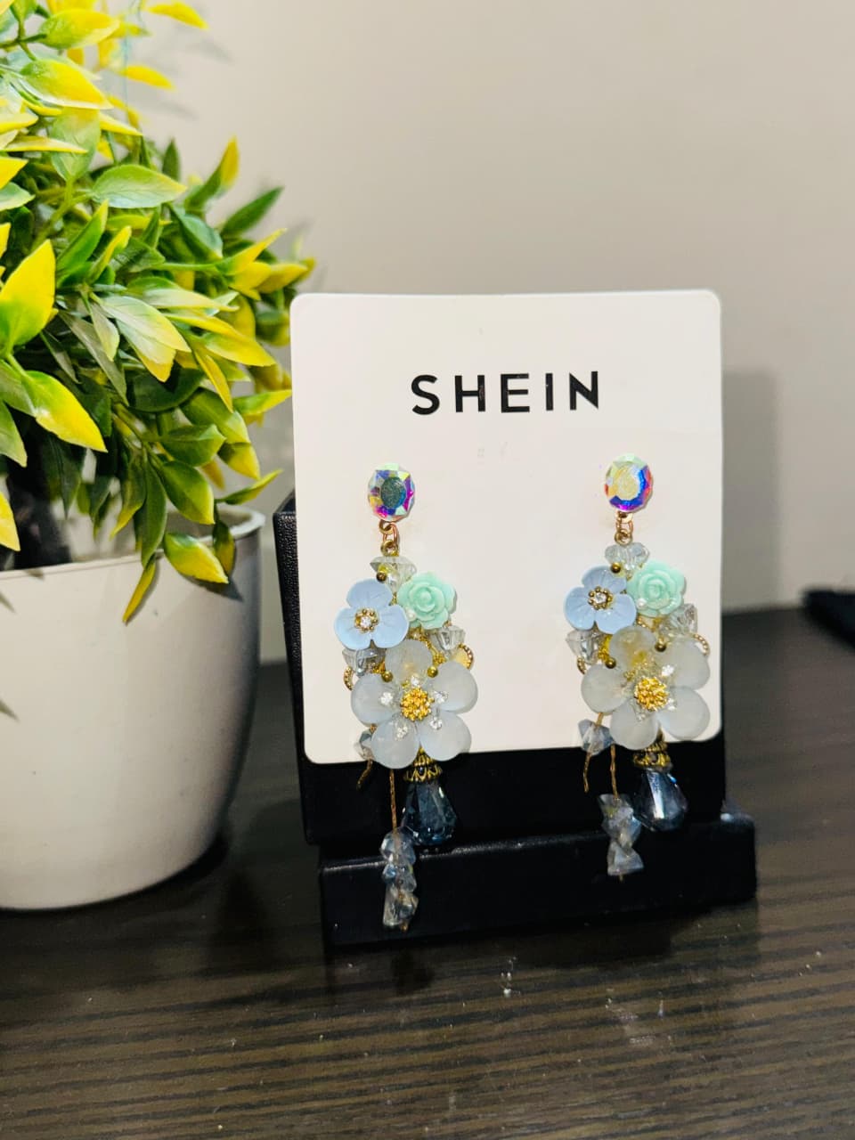 Sky blue Tassel Earings