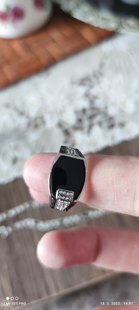 BLACK Stone ZIRCONIA RING