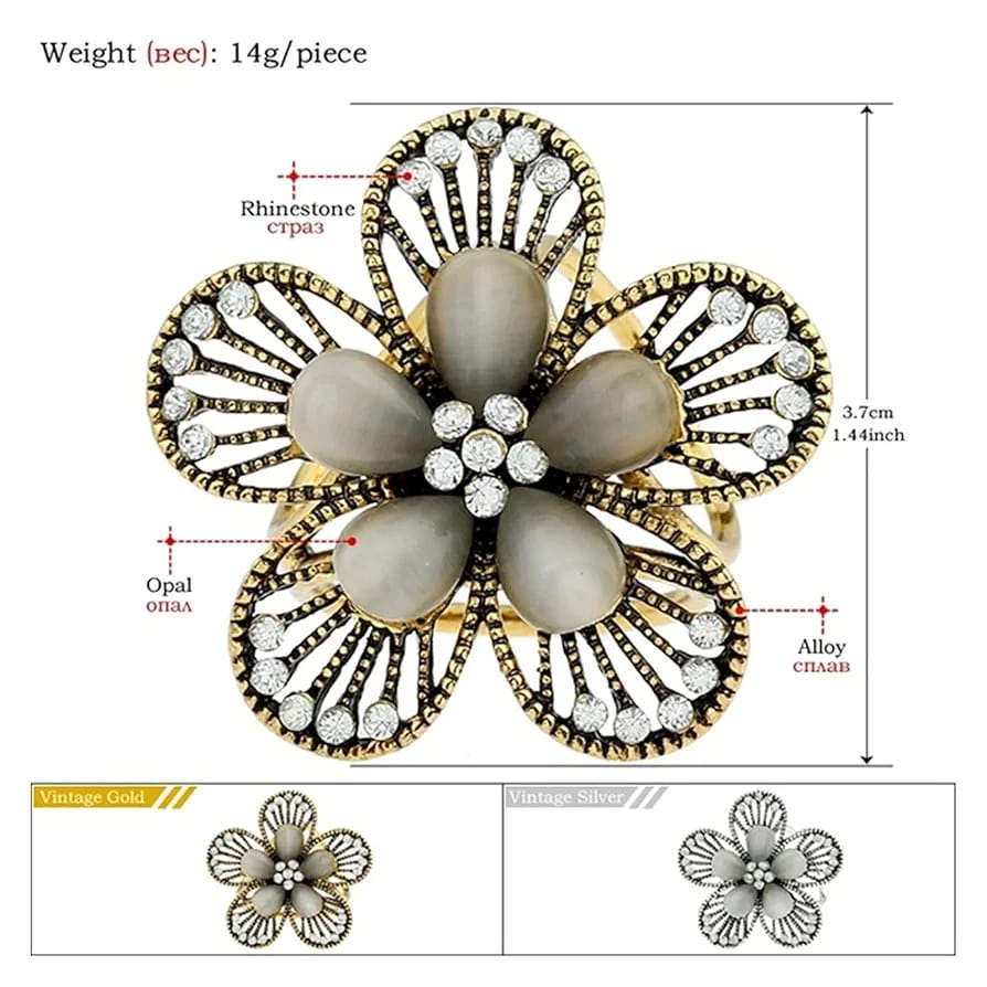Scarf FLOWER PIN