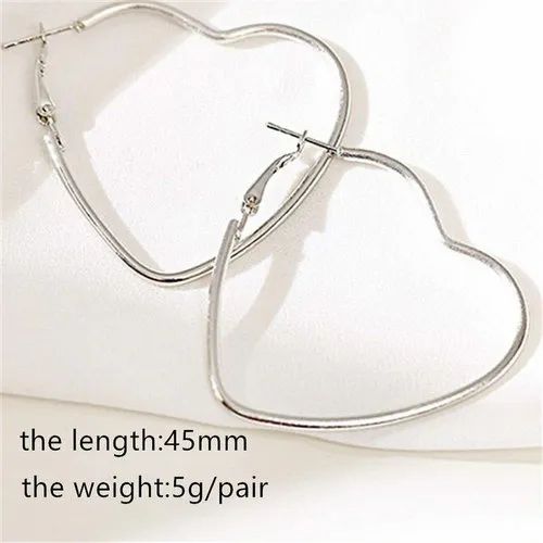 Heart Shape Hoops