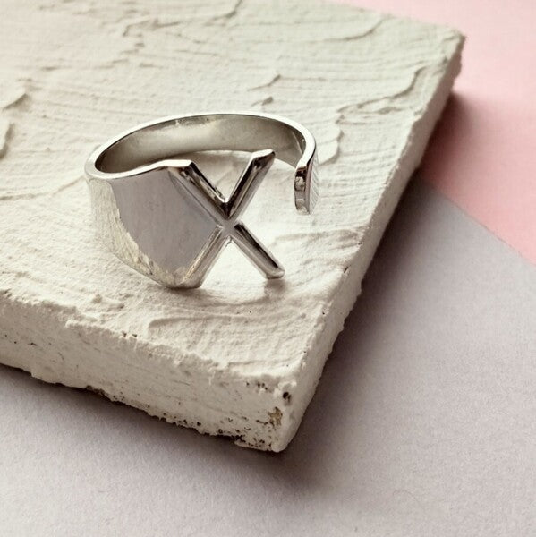 Vintage RING Silver X