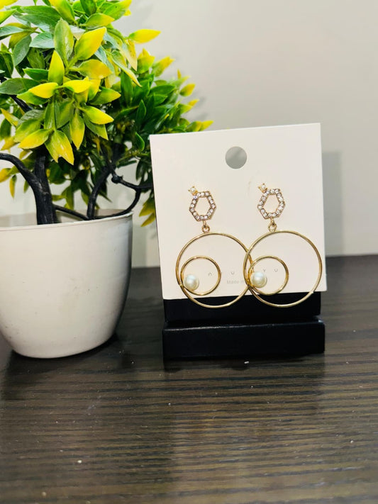 2 Layer pearl Earing