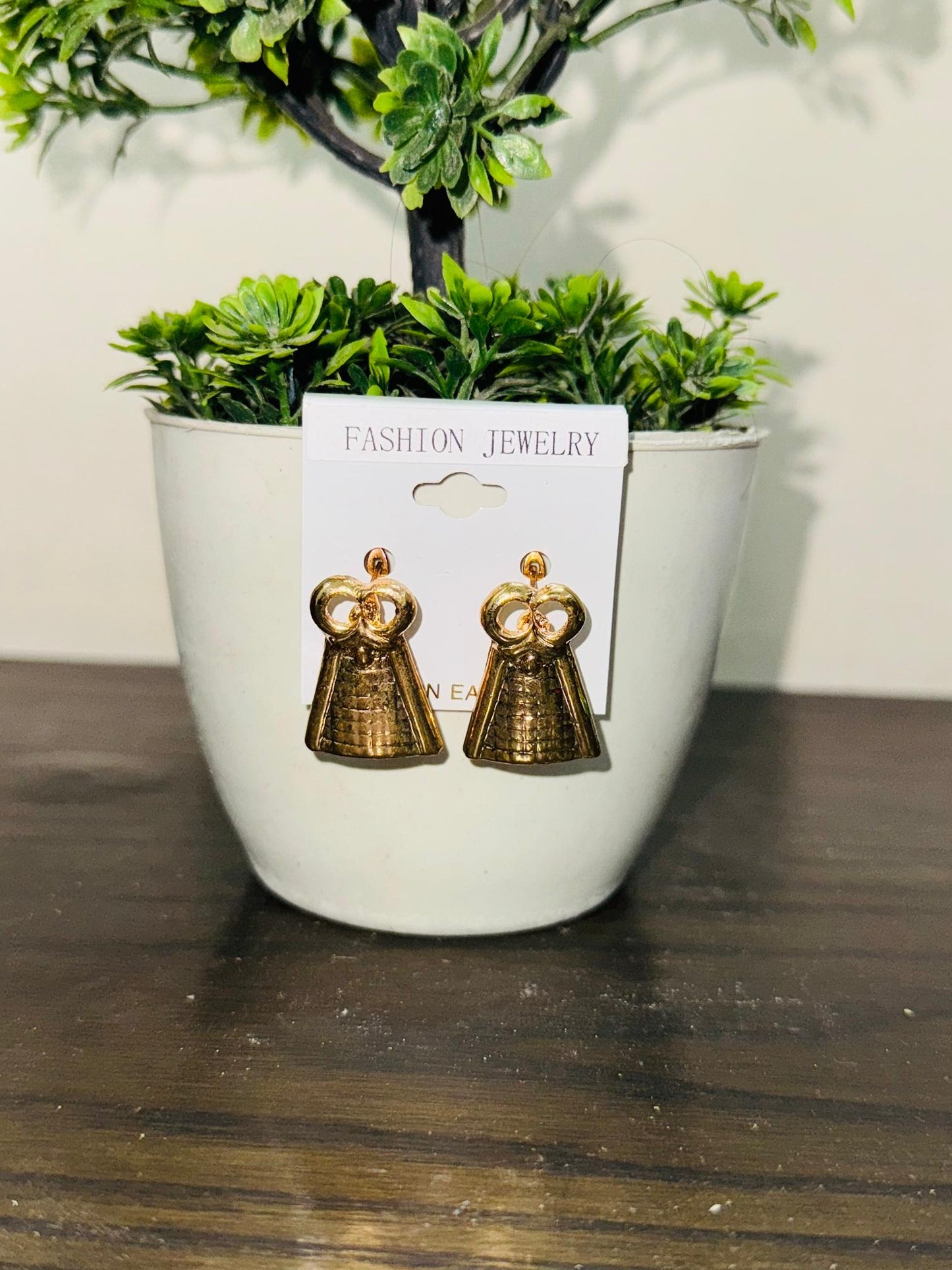 Bell shape Gold studs
