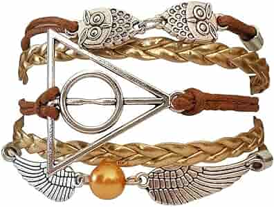 Brown leather vintage bracelet D2
