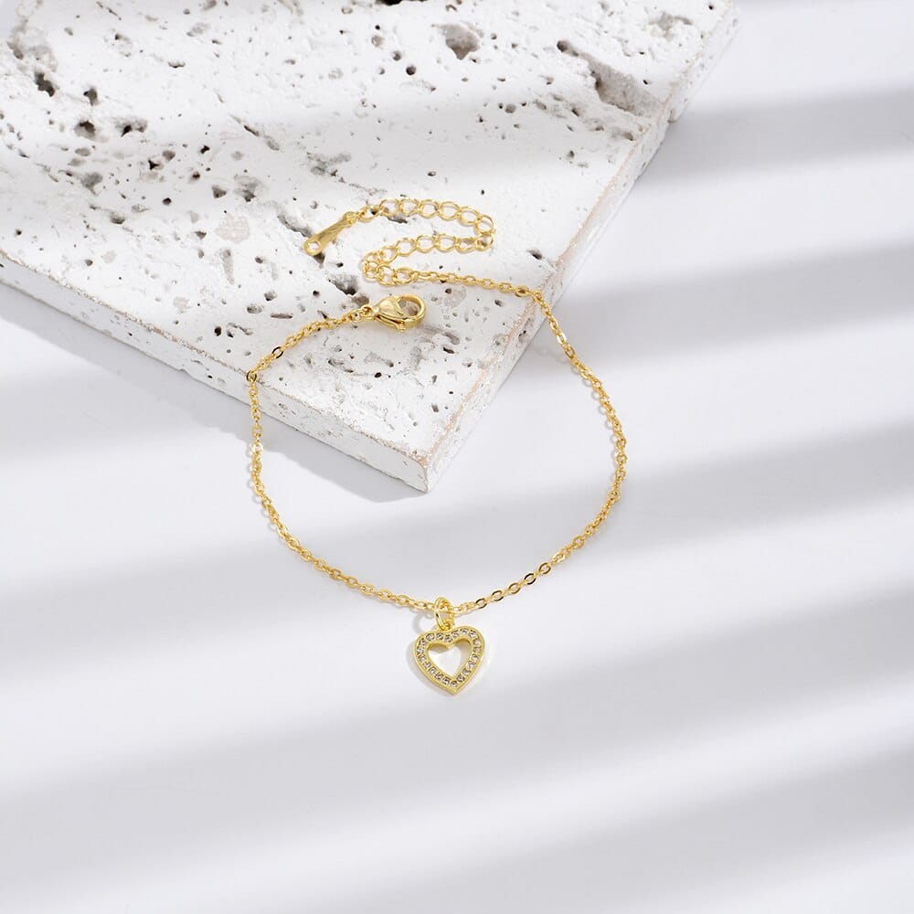 HEART SHAPE GOLDEN BRACELET