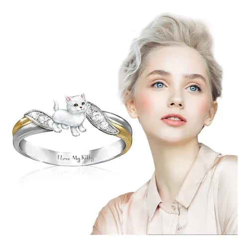 Silver Golden matte Ring