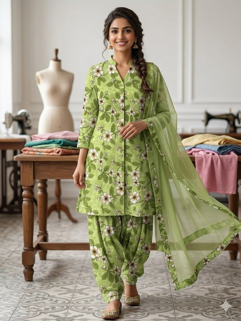 All Over Digital Printed Summer Cotton-2PC