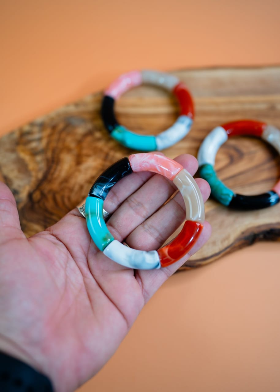 Multicolor Acrylic Braclet