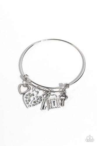 Silver charms handcuff
