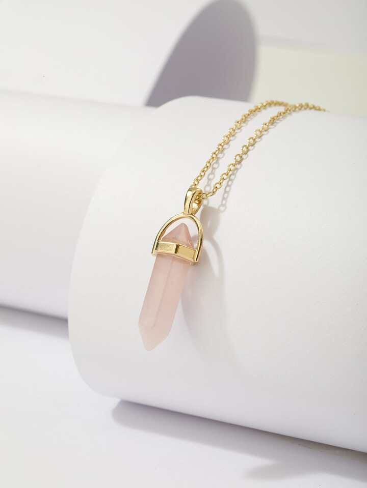 Crystal Quartz pendant - PINK