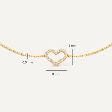 HEART SHAPE GOLDEN BRACELET