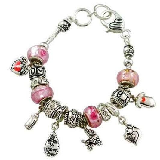 Pink charm braclets