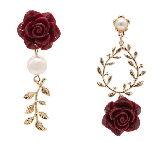 Rose Dangled Earings